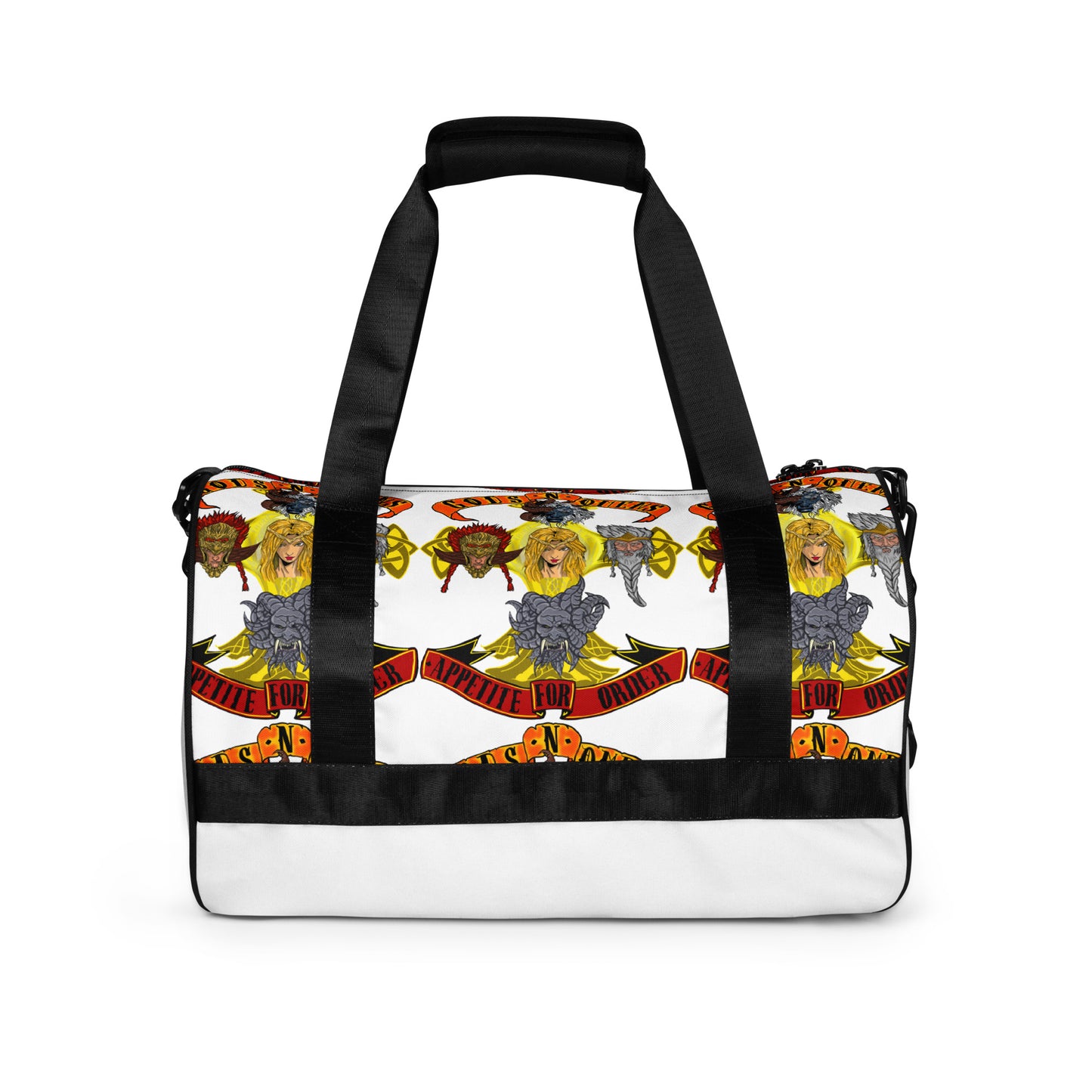 Gods n omens by gods hand All-over print gym bag.