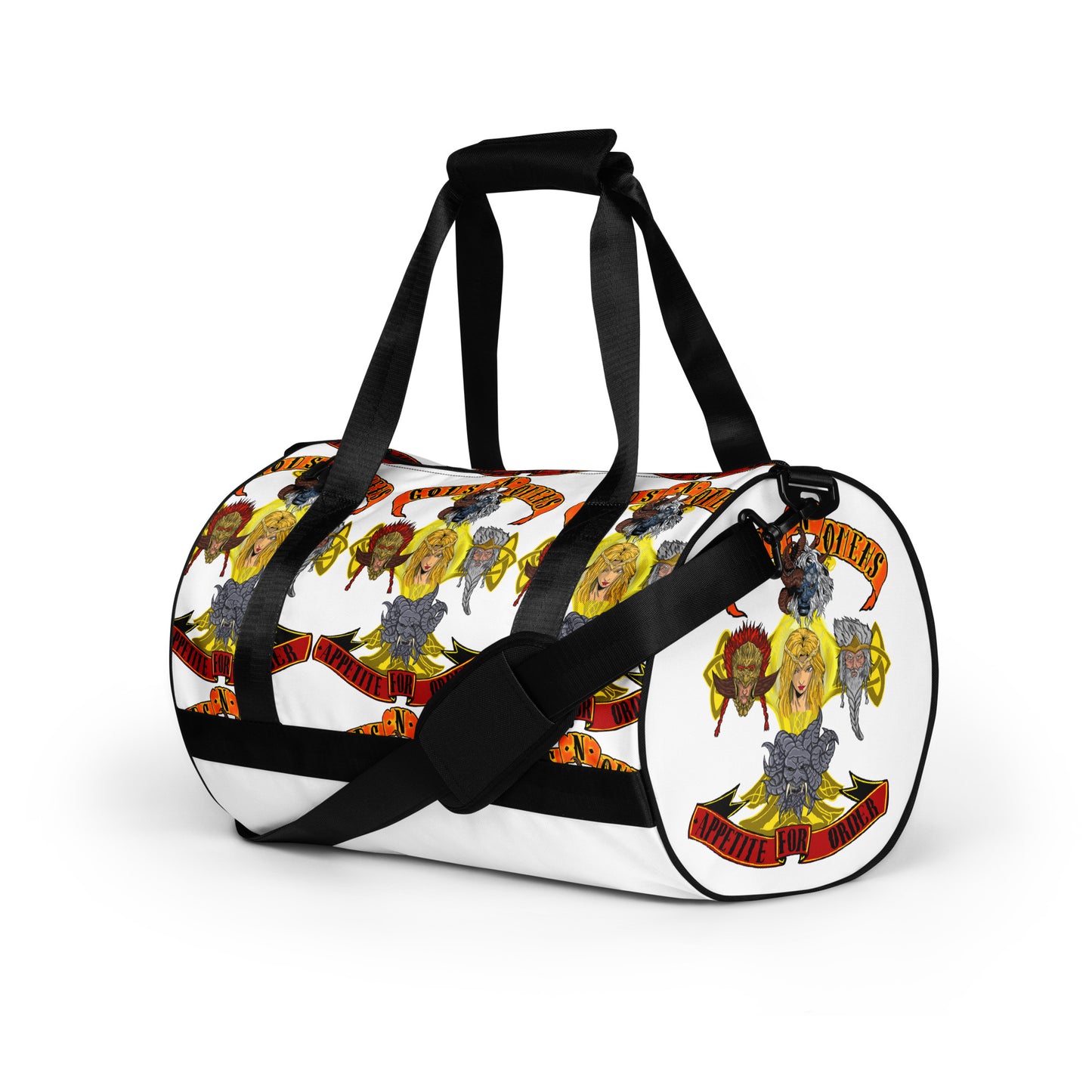 Gods n omens by gods hand All-over print gym bag.