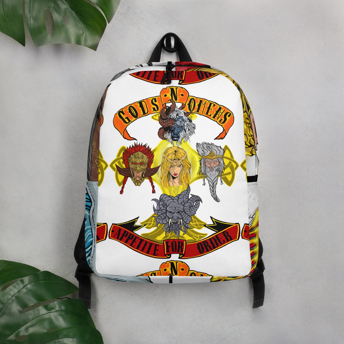 Gods n omens by gods hand Minimalist Backpack.
