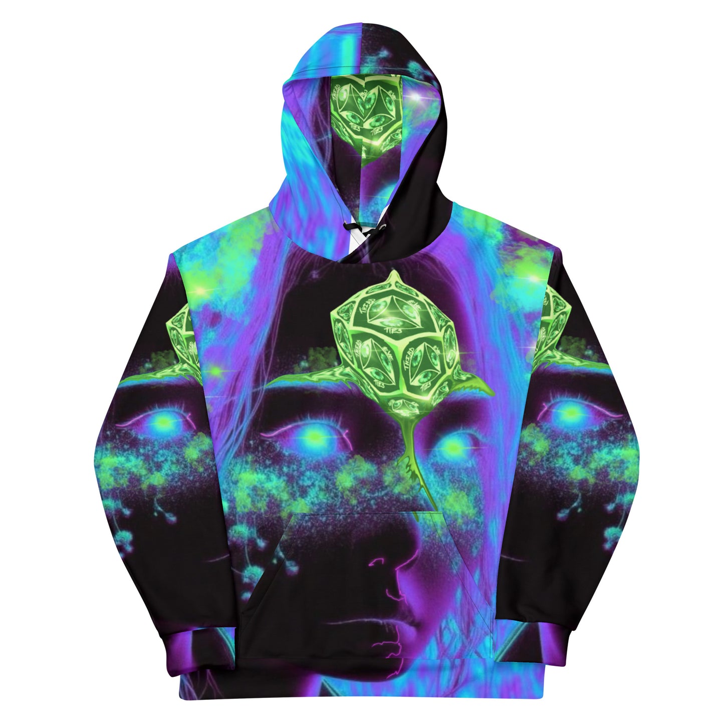 geometric hoodie, abstract, artistic, pull over, cotton, long sleeve