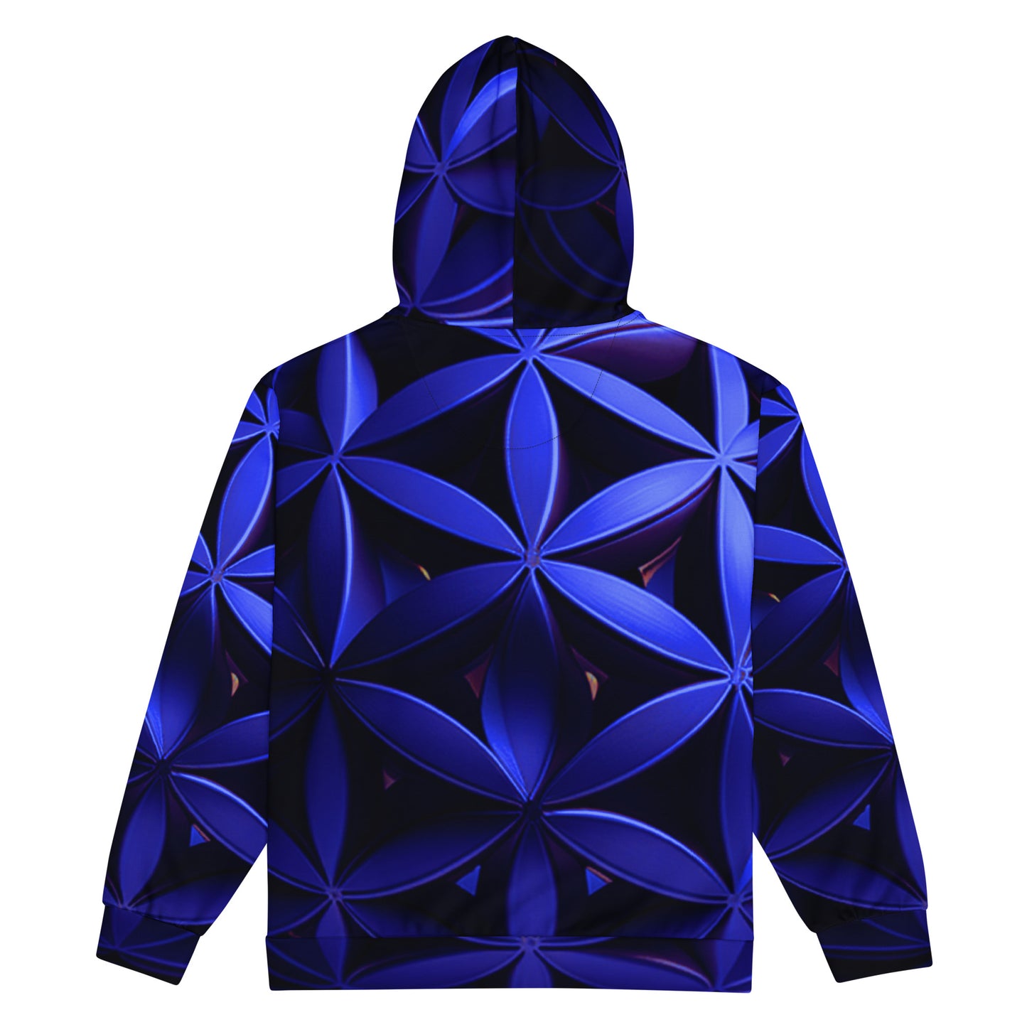 Flower Of Life dark blue by godshand Unisex zip hoodie - ThirdEyeTies