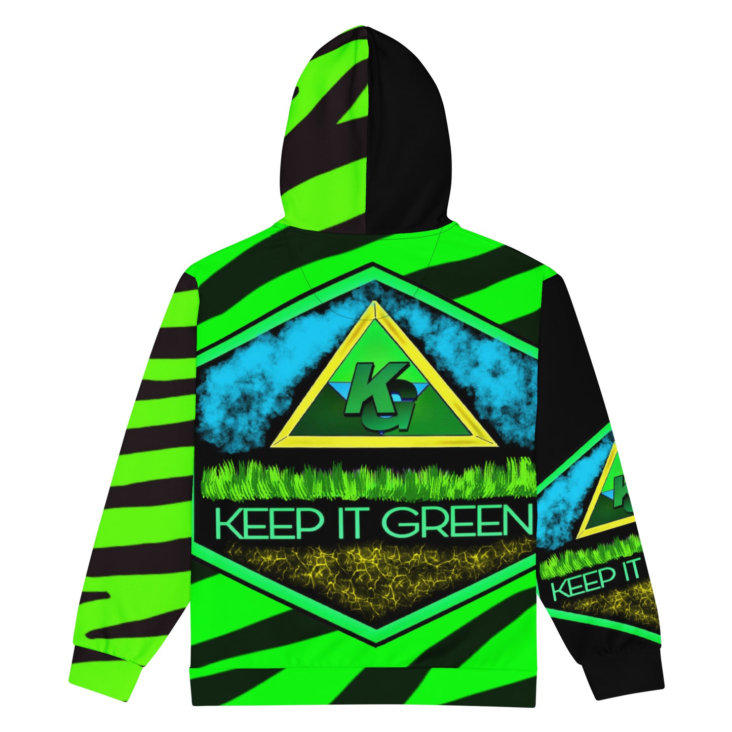 Keep it green hoodie Unisex zip hoodie.