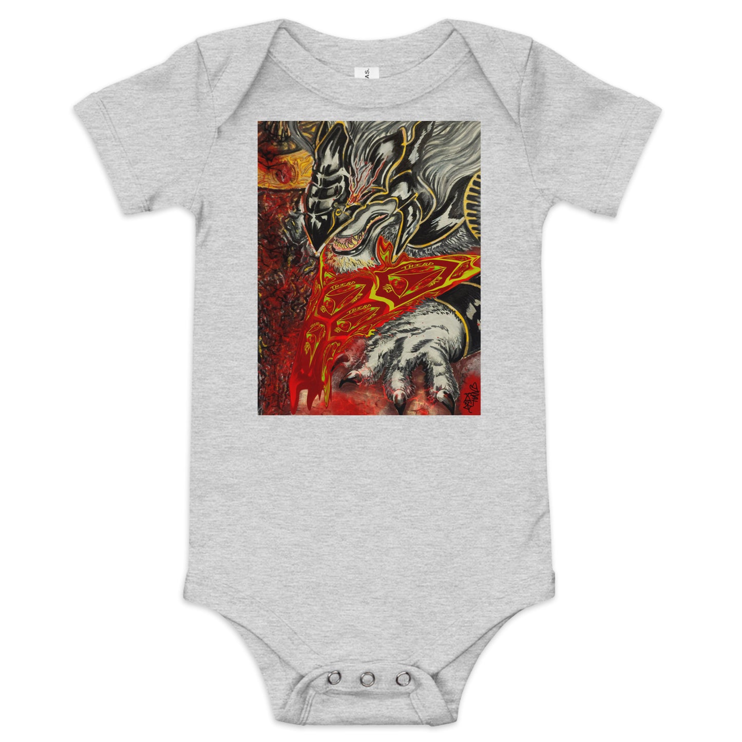 Maliketh Baby short sleeve one piece.