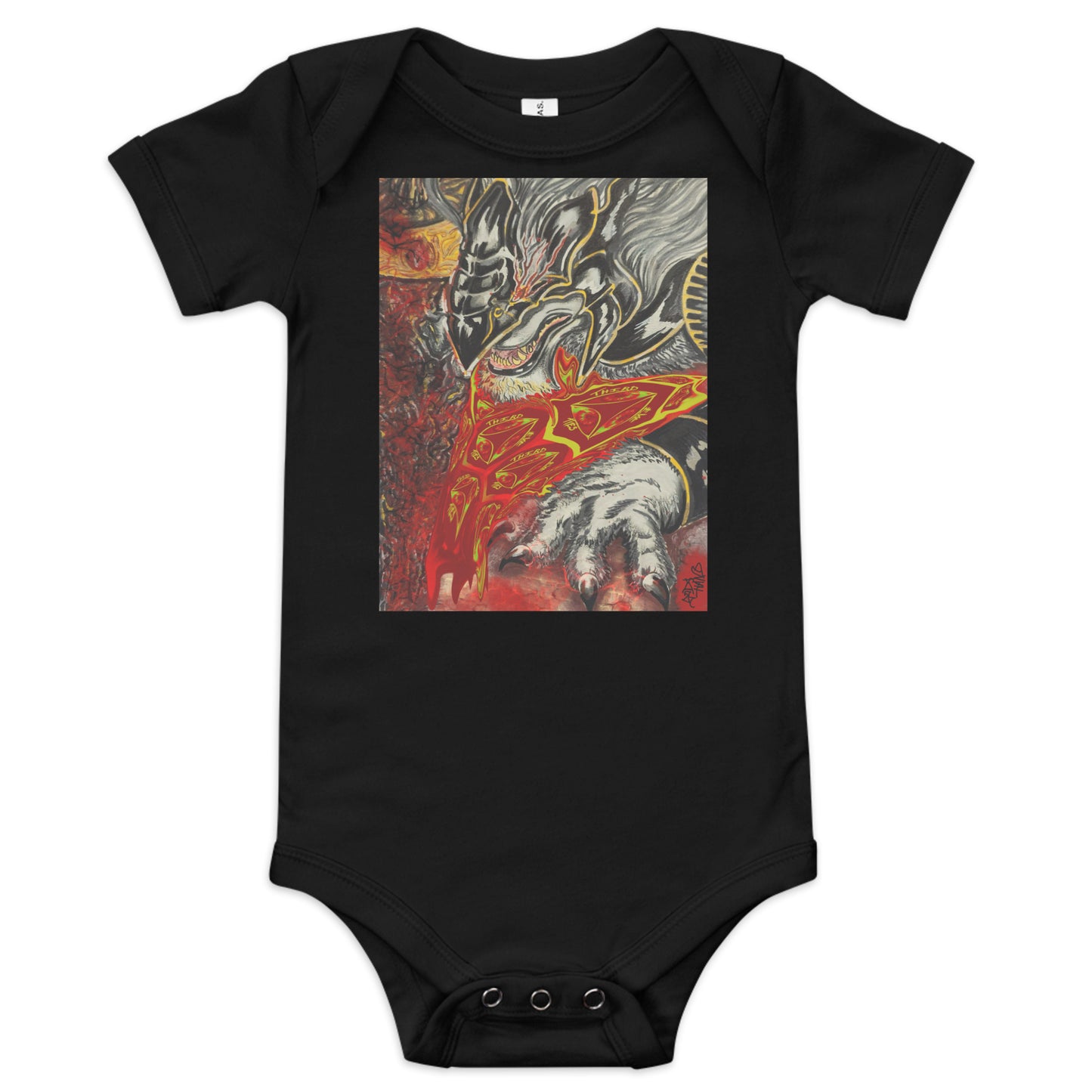 Maliketh Baby short sleeve one piece.