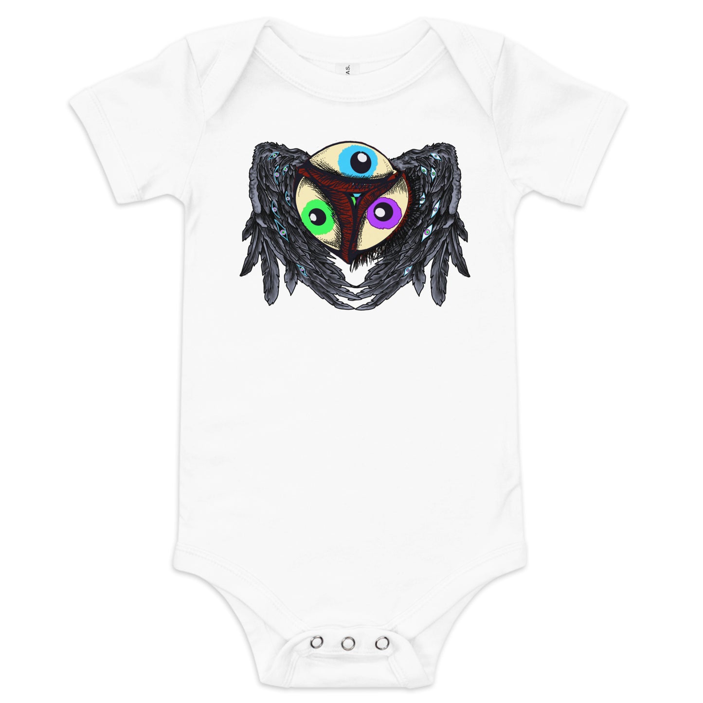 Third Eye infant short sleeve one piece - ThirdEyeTies