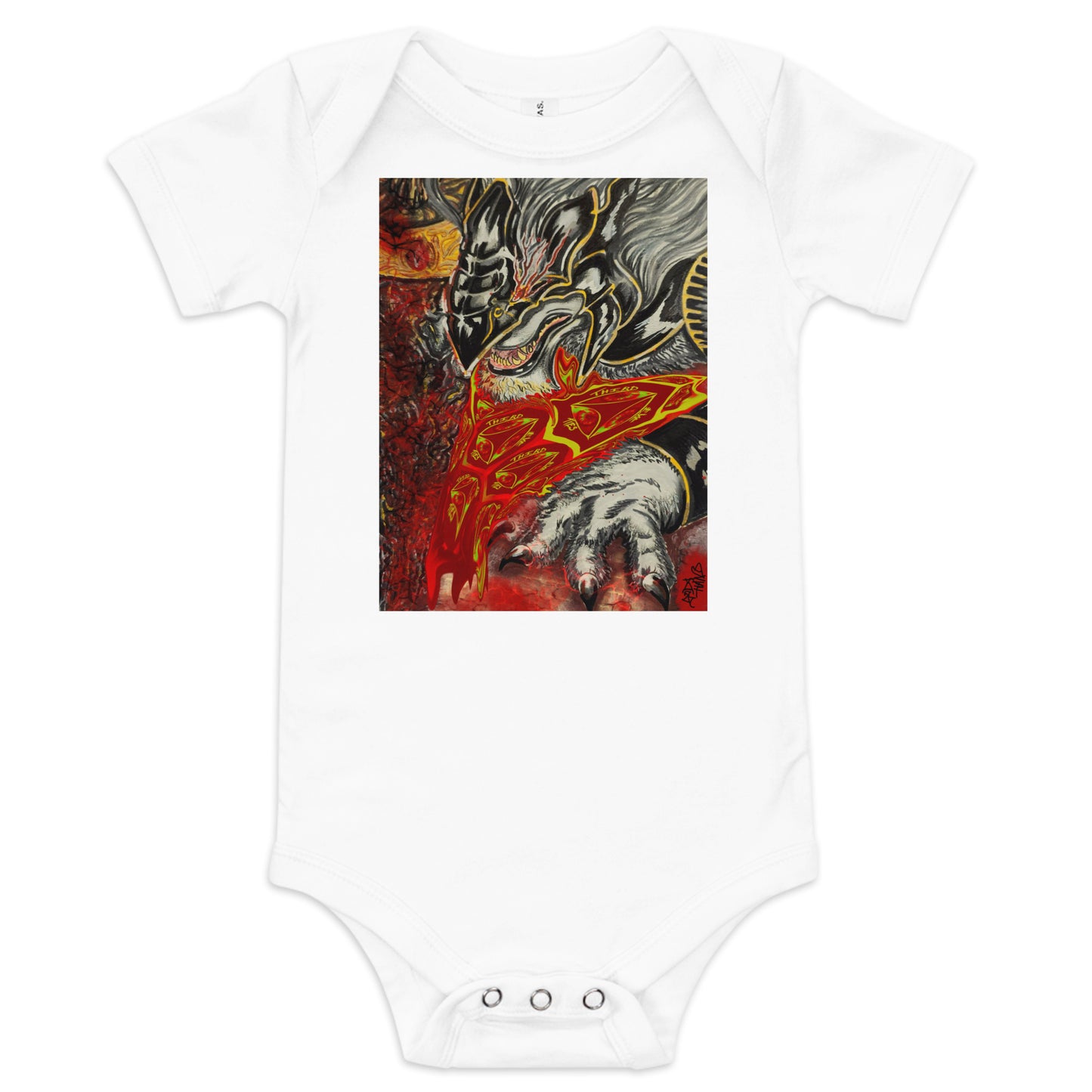 Maliketh Baby short sleeve one piece.