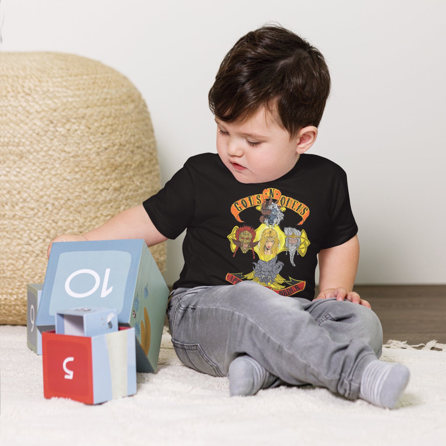 Gods n omens Baby/Toddler Jersey Short Sleeve Tee.