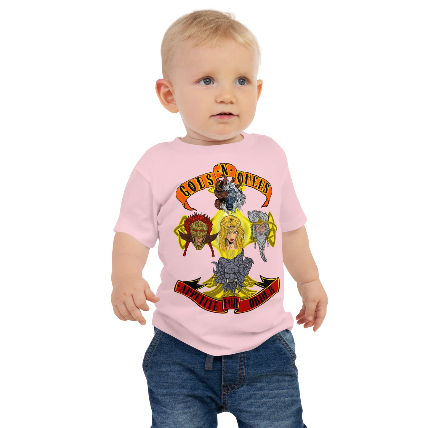 Gods n omens Baby/Toddler Jersey Short Sleeve Tee.