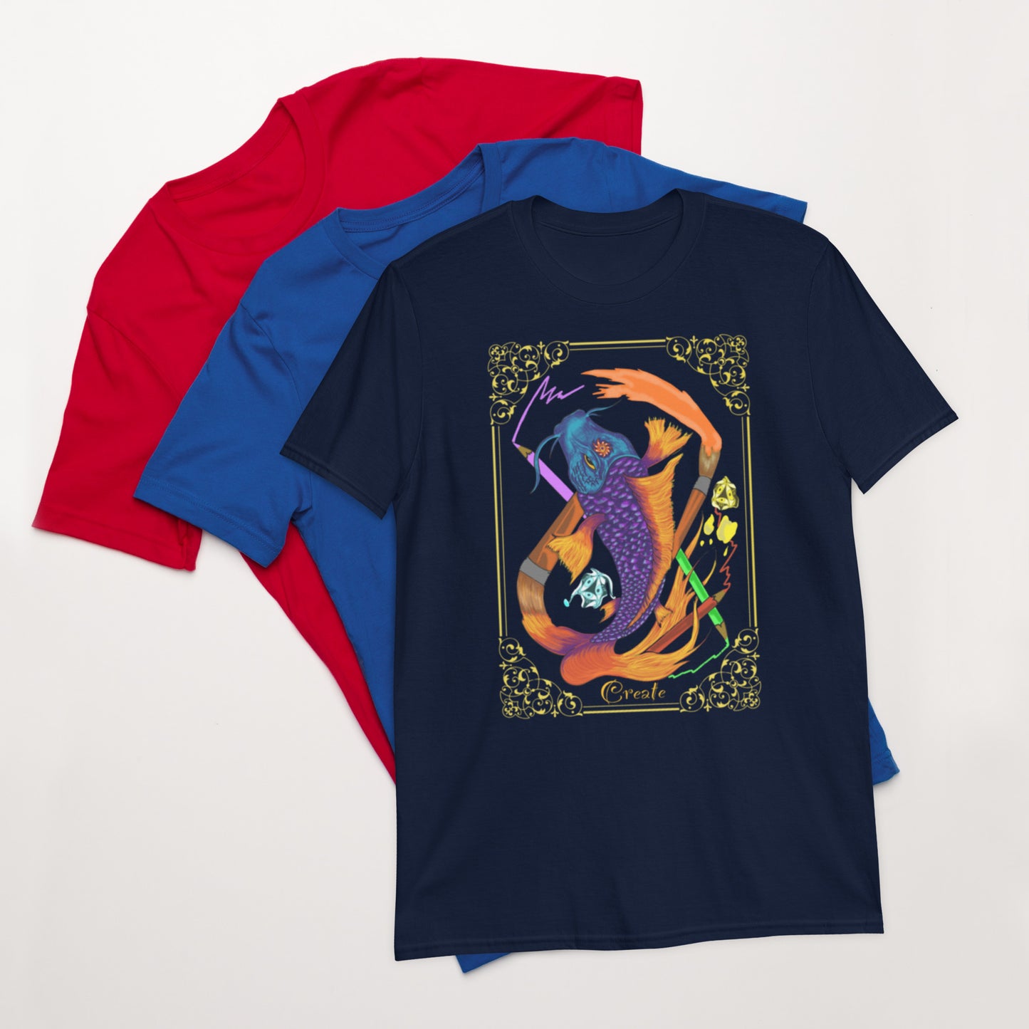 Creation koi Godshand Short-Sleeve Unisex T-Shirt.