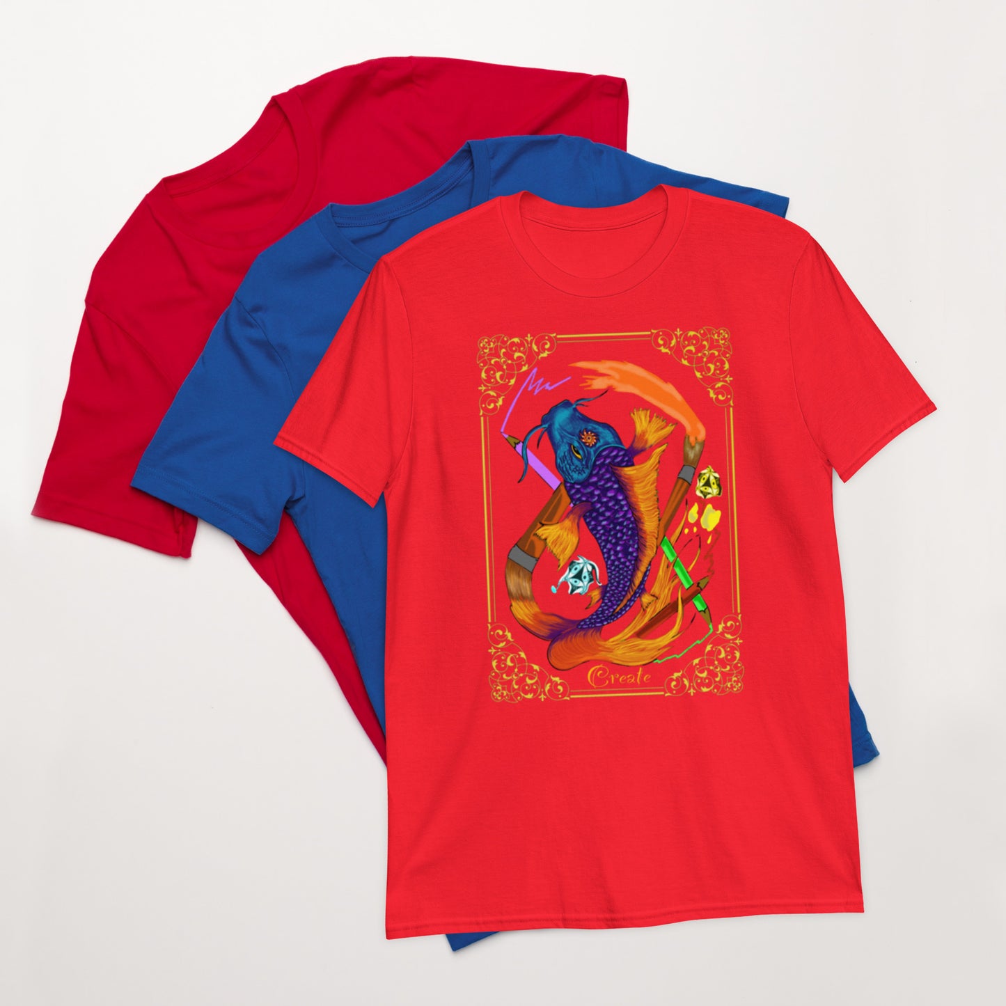 Creation koi Godshand Short-Sleeve Unisex T-Shirt.