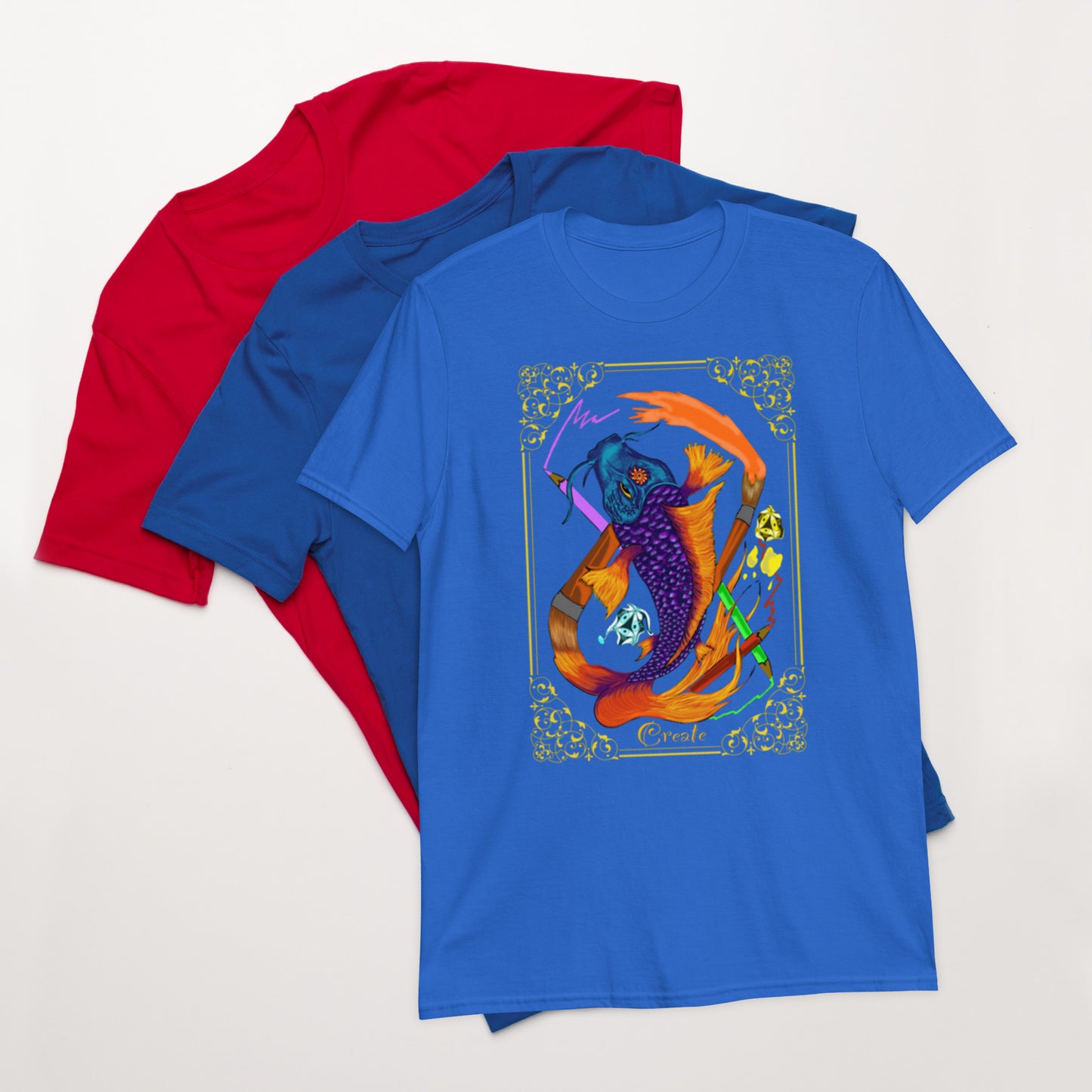 Creation koi Godshand Short-Sleeve Unisex T-Shirt.