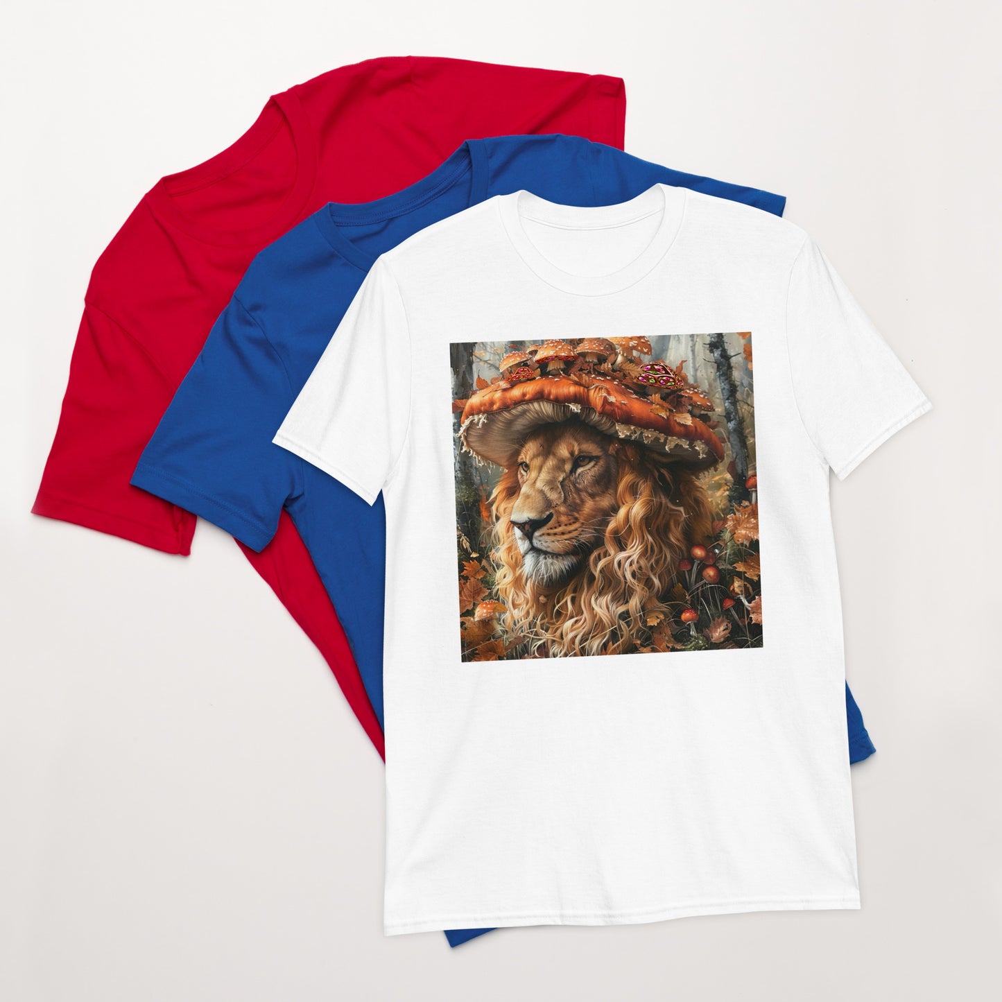 Jamaican Lion Short-Sleeve Unisex T-Shirt.