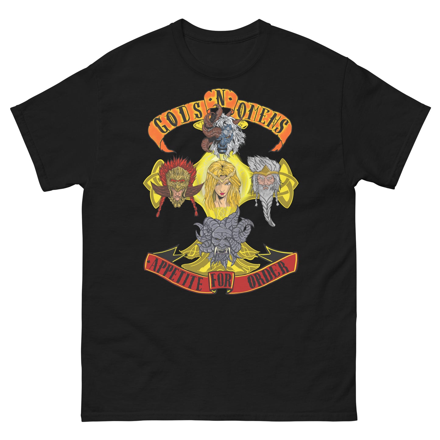 Gods n omens by gods hand Unisex classic tee.