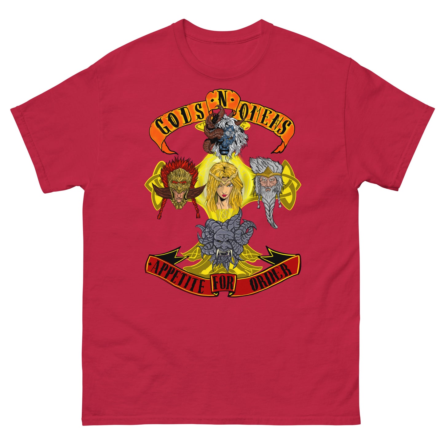Gods n omens by gods hand Unisex classic tee.