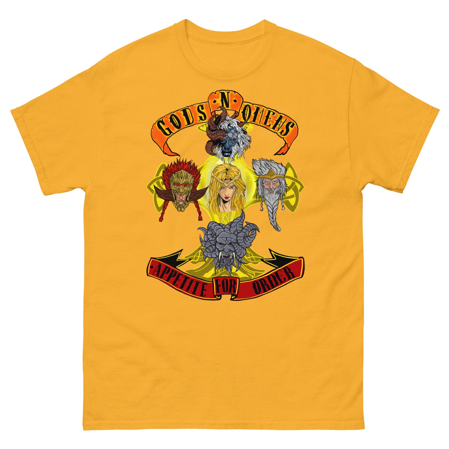 Gods n omens by gods hand Unisex classic tee.