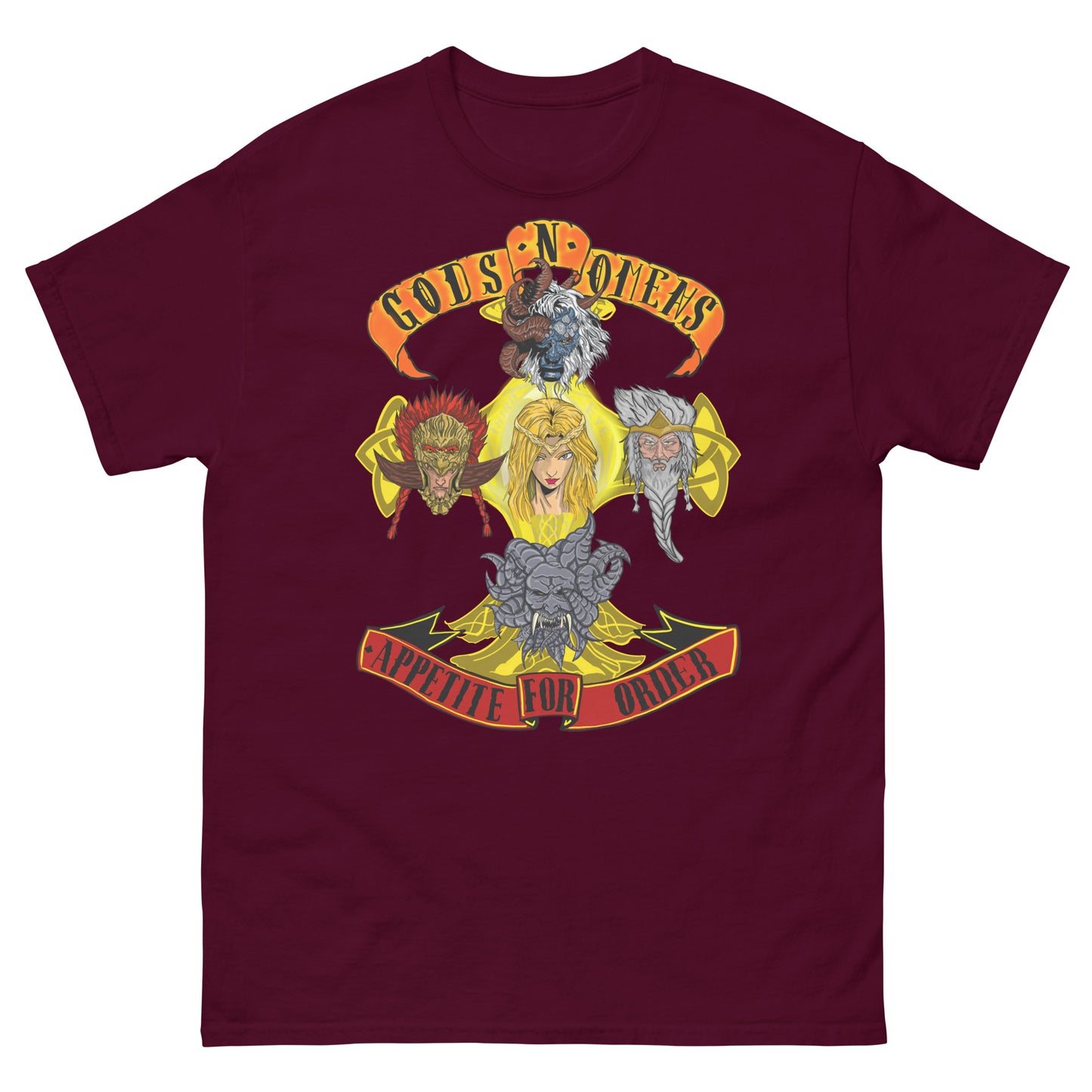 Gods n omens by gods hand Unisex classic tee.