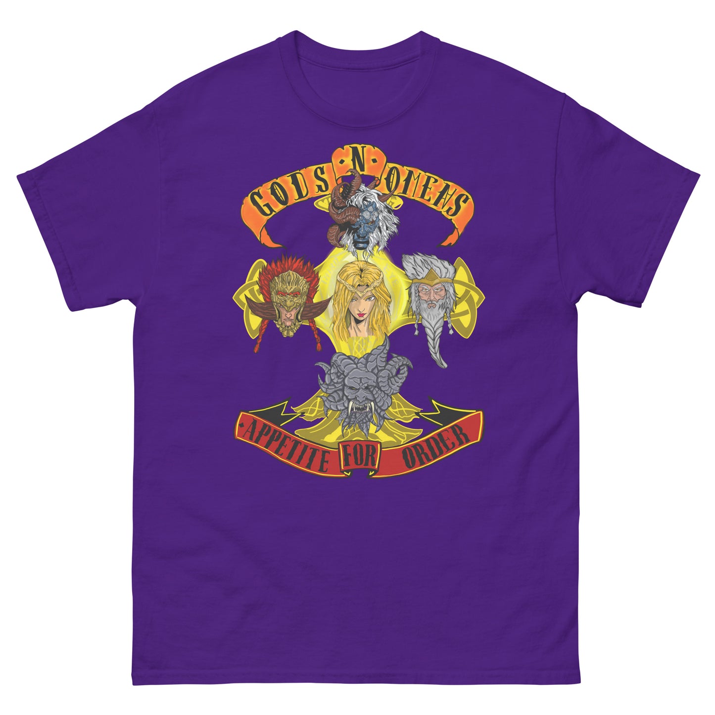 Gods n omens by gods hand Unisex classic tee.