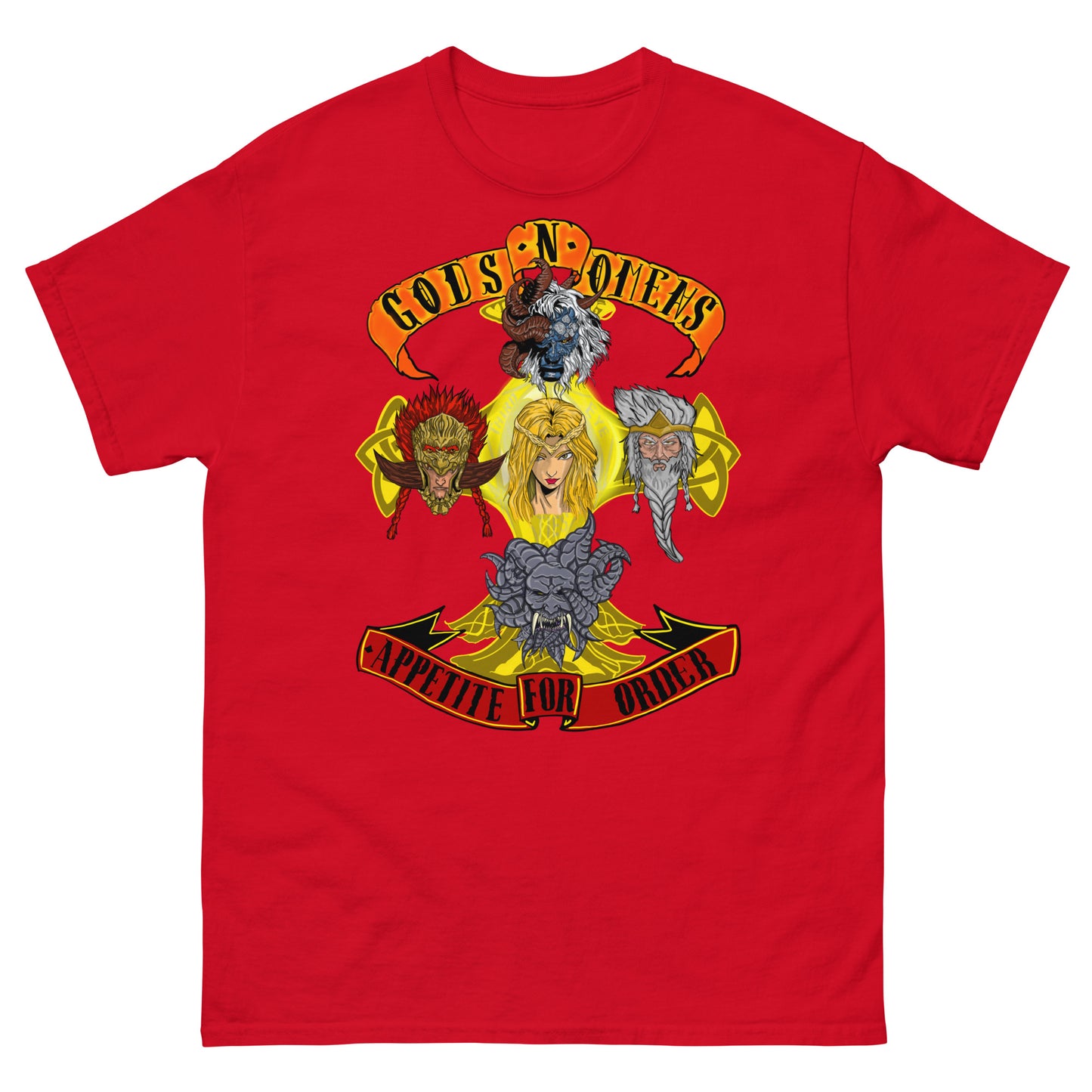 Gods n omens by gods hand Unisex classic tee.