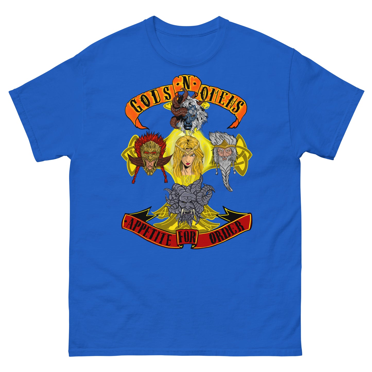 Gods n omens by gods hand Unisex classic tee.