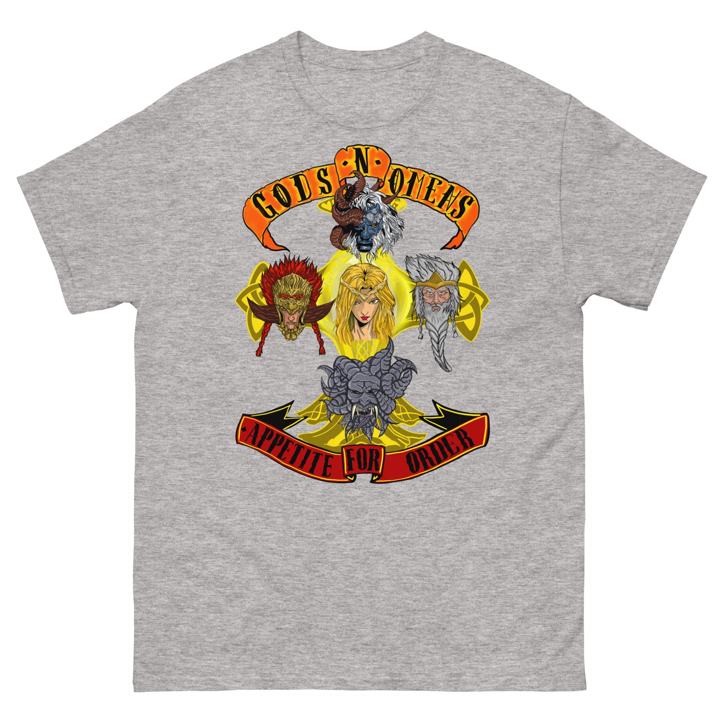 Gods n omens by gods hand Unisex classic tee.