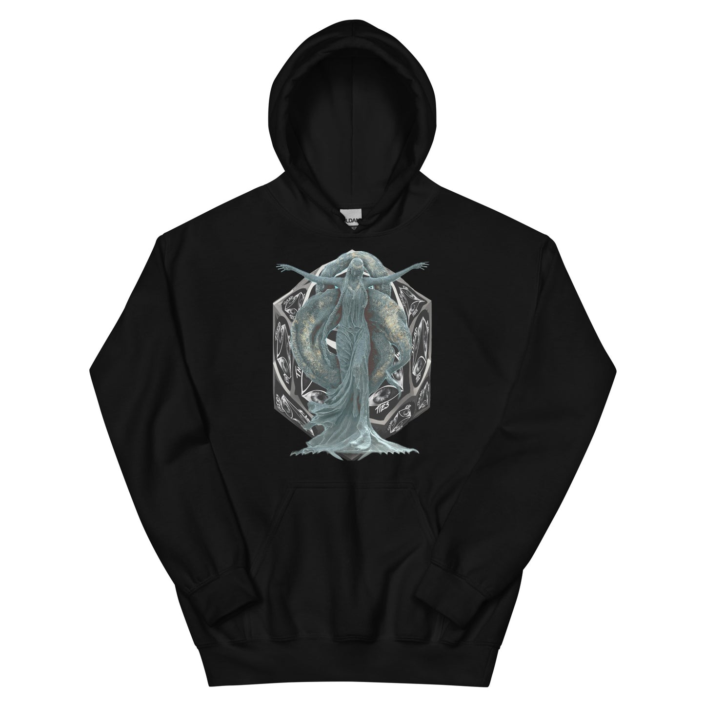Black hoodie, elden ring, artistic, long sleeve, pull over