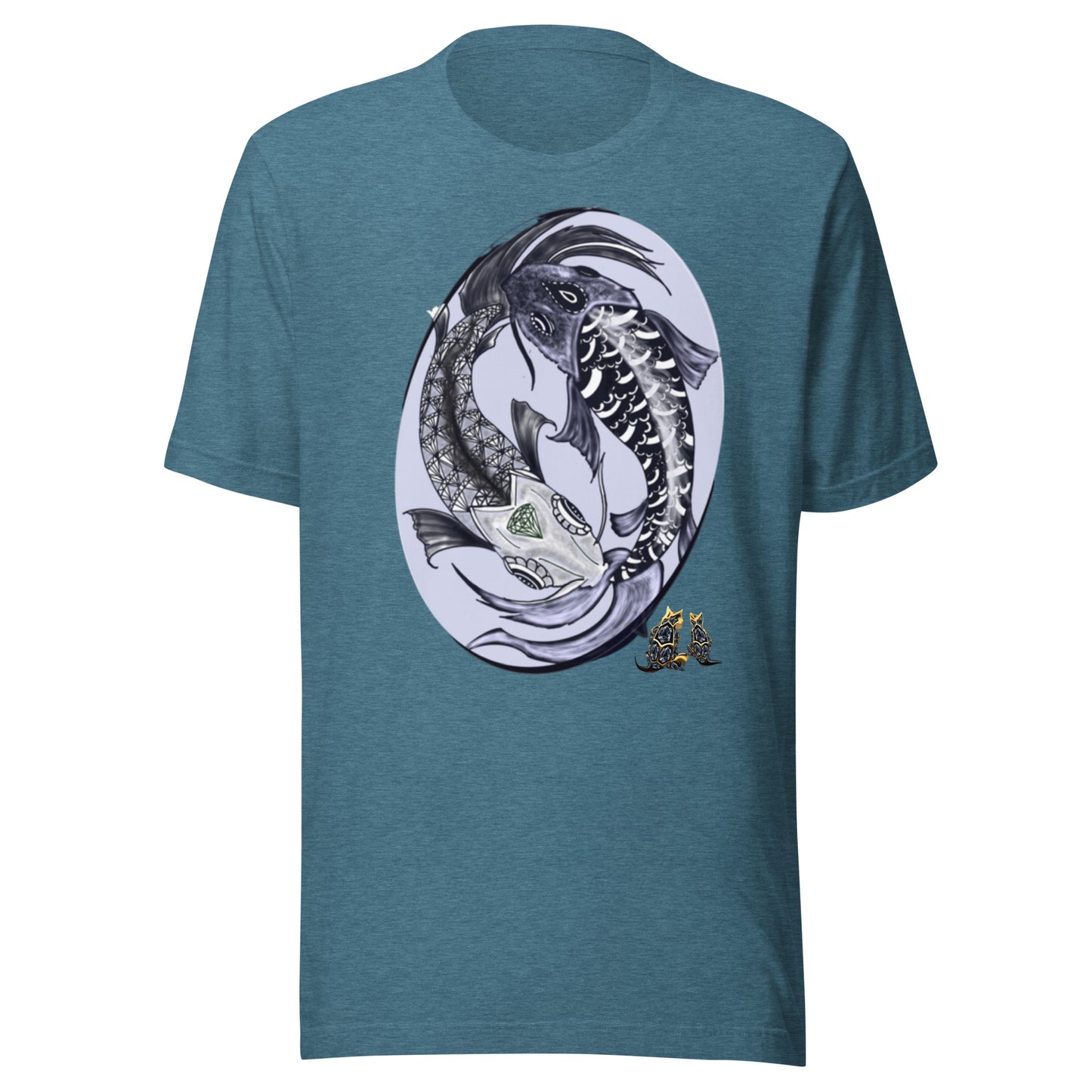 Yin yang koi by Godshand Unisex t-shirt - ThirdEyeTies