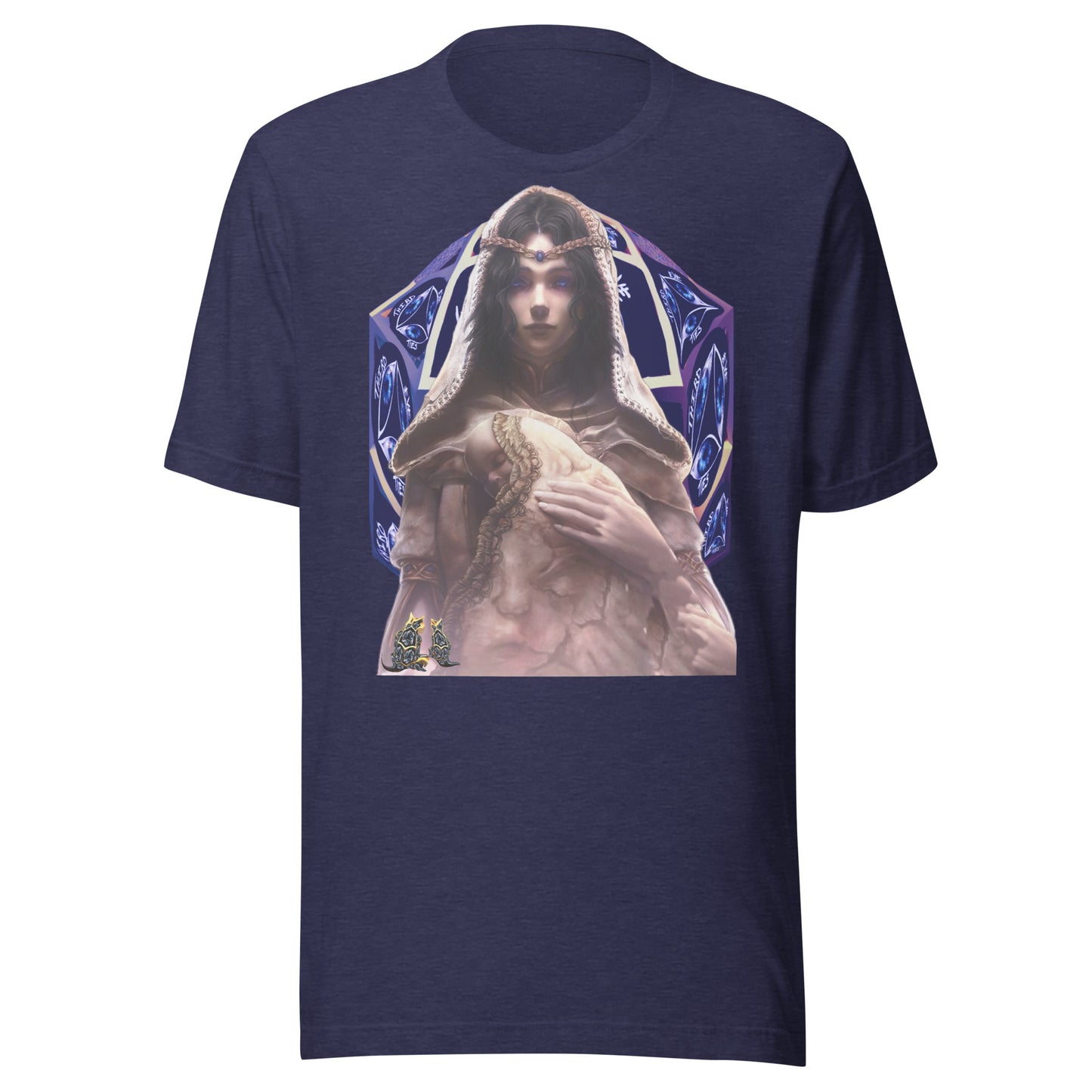 purple t-shirt, elden ring, artistic, cotton, crew cut, short sleeve