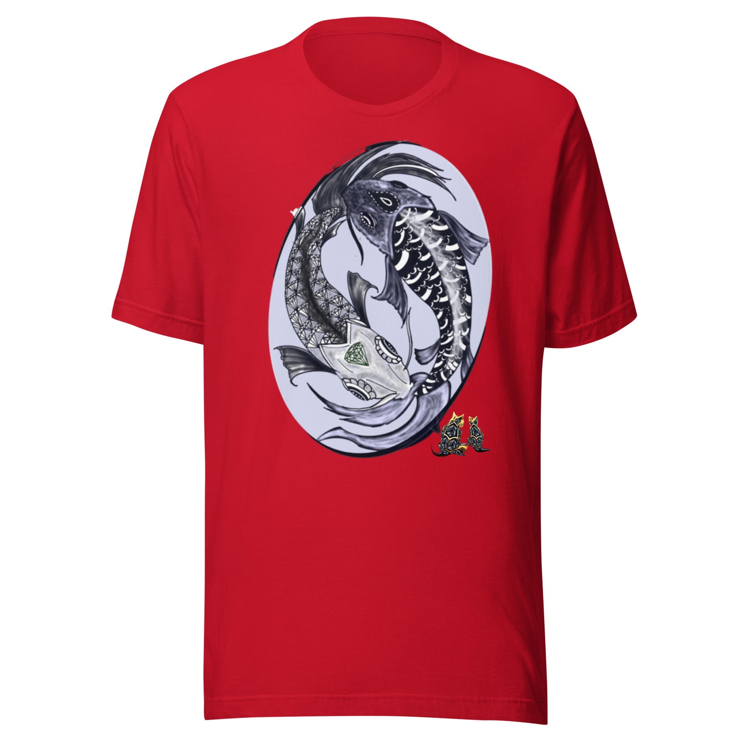 Yin yang koi by Godshand Unisex t-shirt - ThirdEyeTies