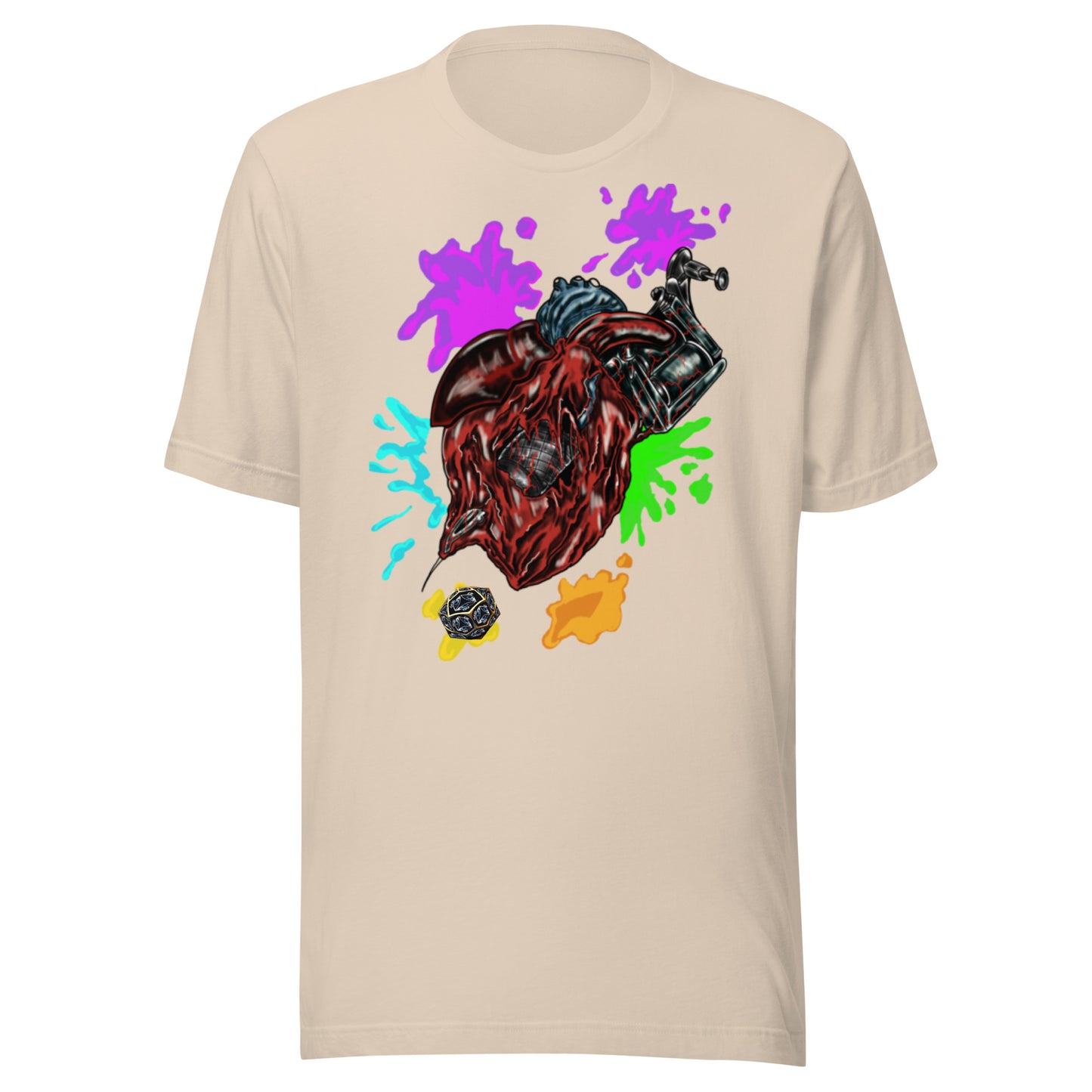 Heart of tattooing by Godshand Unisex t-shirt - ThirdEyeTies