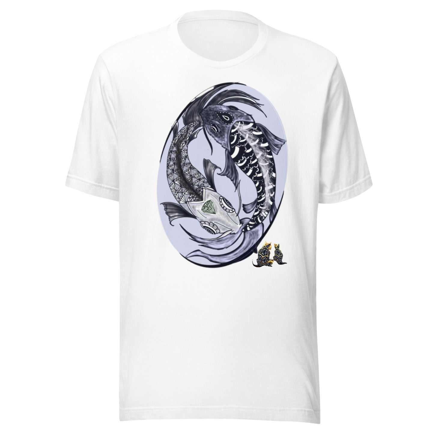 Yin yang koi by Godshand Unisex t-shirt - ThirdEyeTies