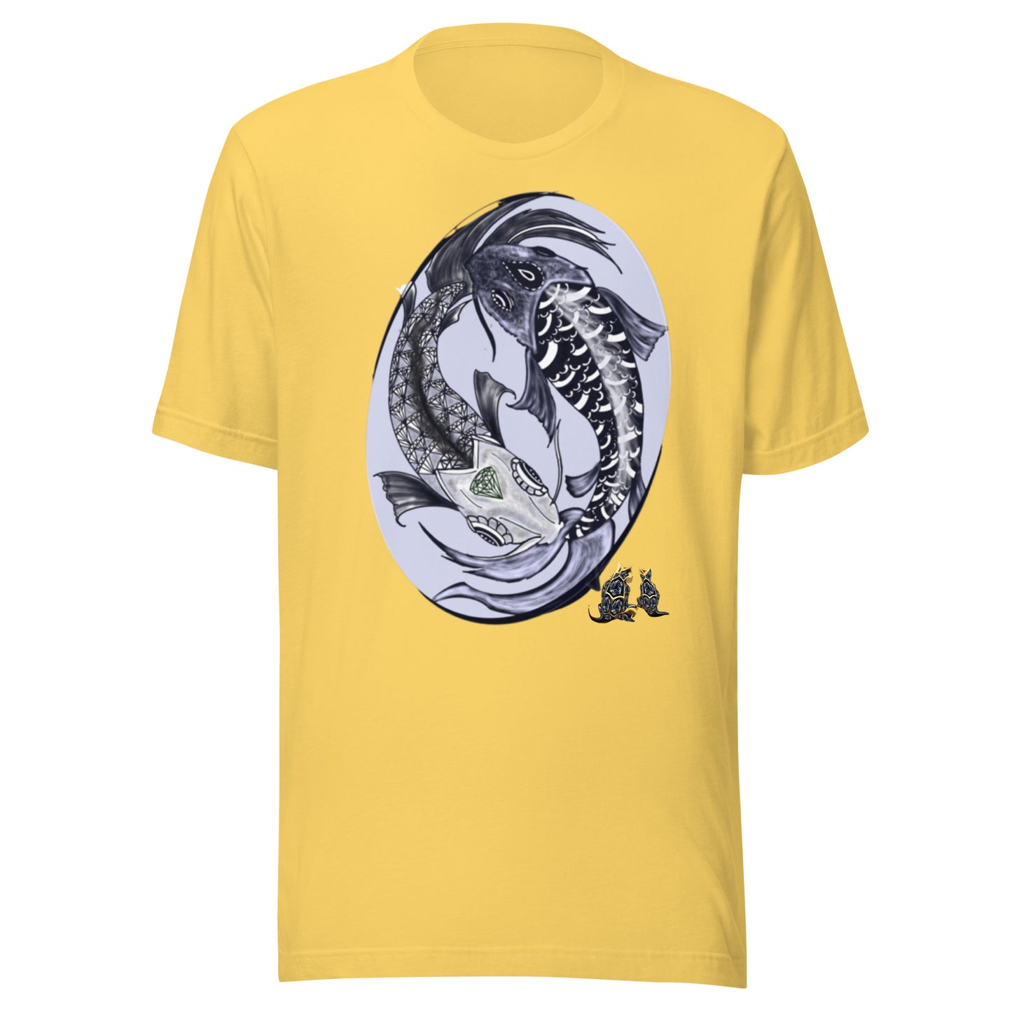 Yin yang koi by Godshand Unisex t-shirt - ThirdEyeTies