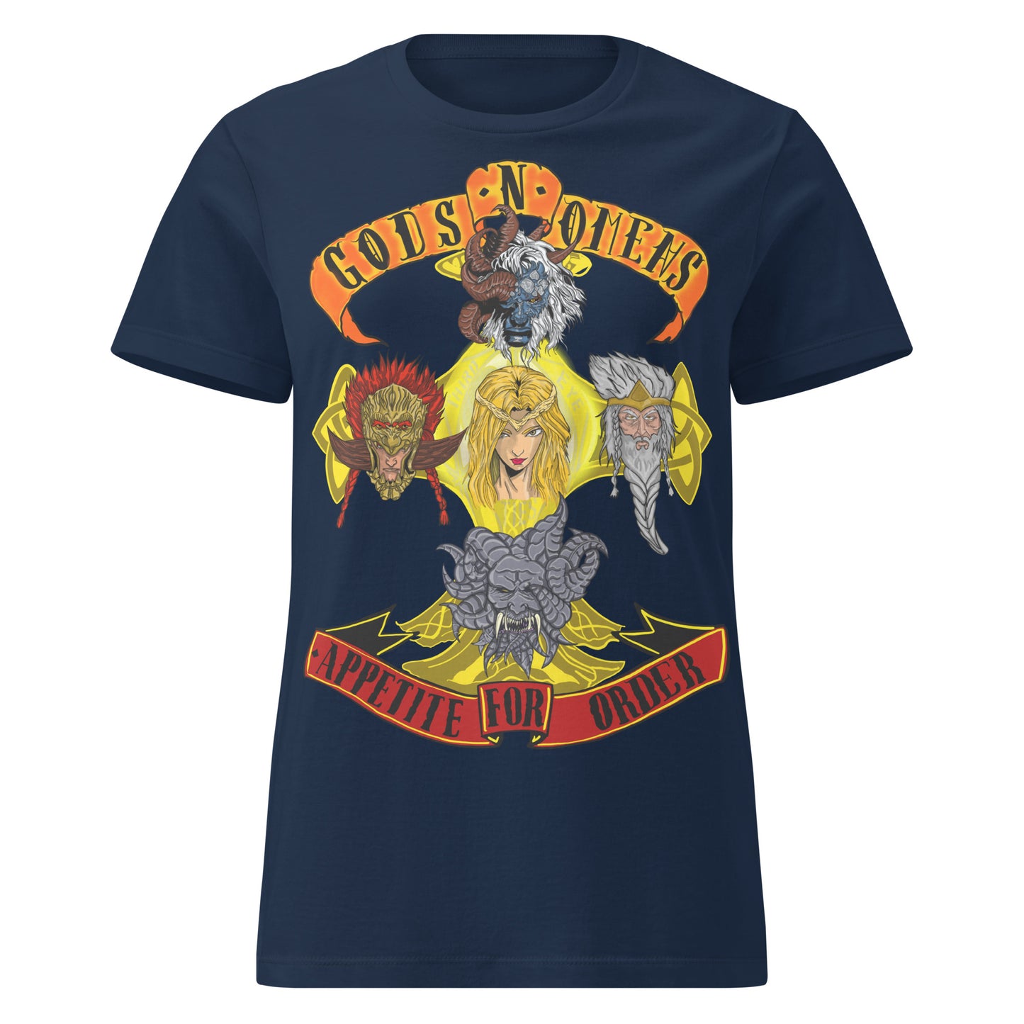 Gods n Omens Women’s basic softstyle t-shirt.