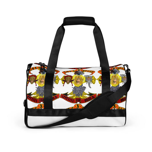Gods n omens by gods hand All-over print gym bag.