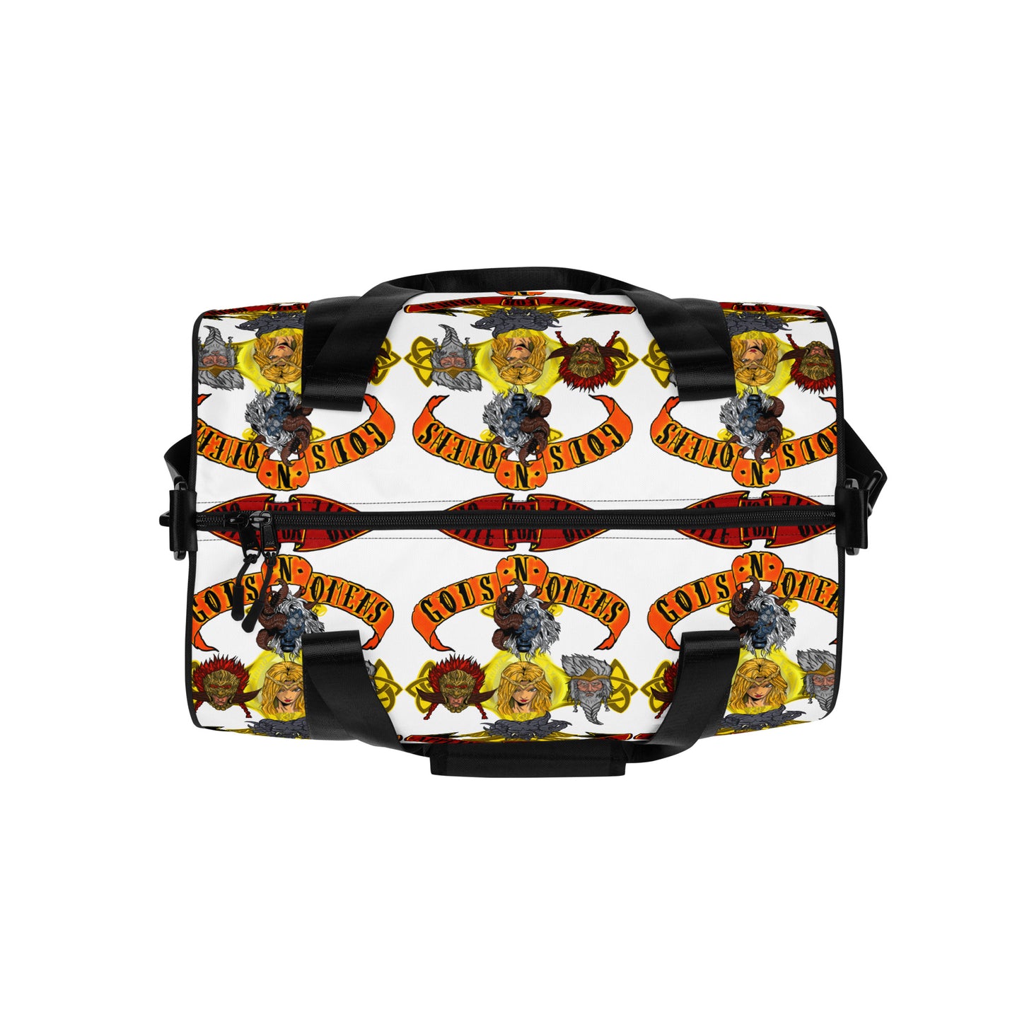 Gods n omens by gods hand All-over print gym bag.