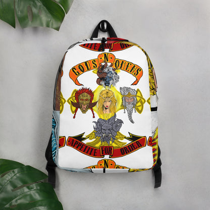 Gods n omens by gods hand Minimalist Backpack.