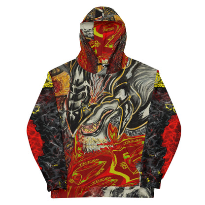 multicolor hoodie, elden ring, pull over, cotton, long sleeve, artistic