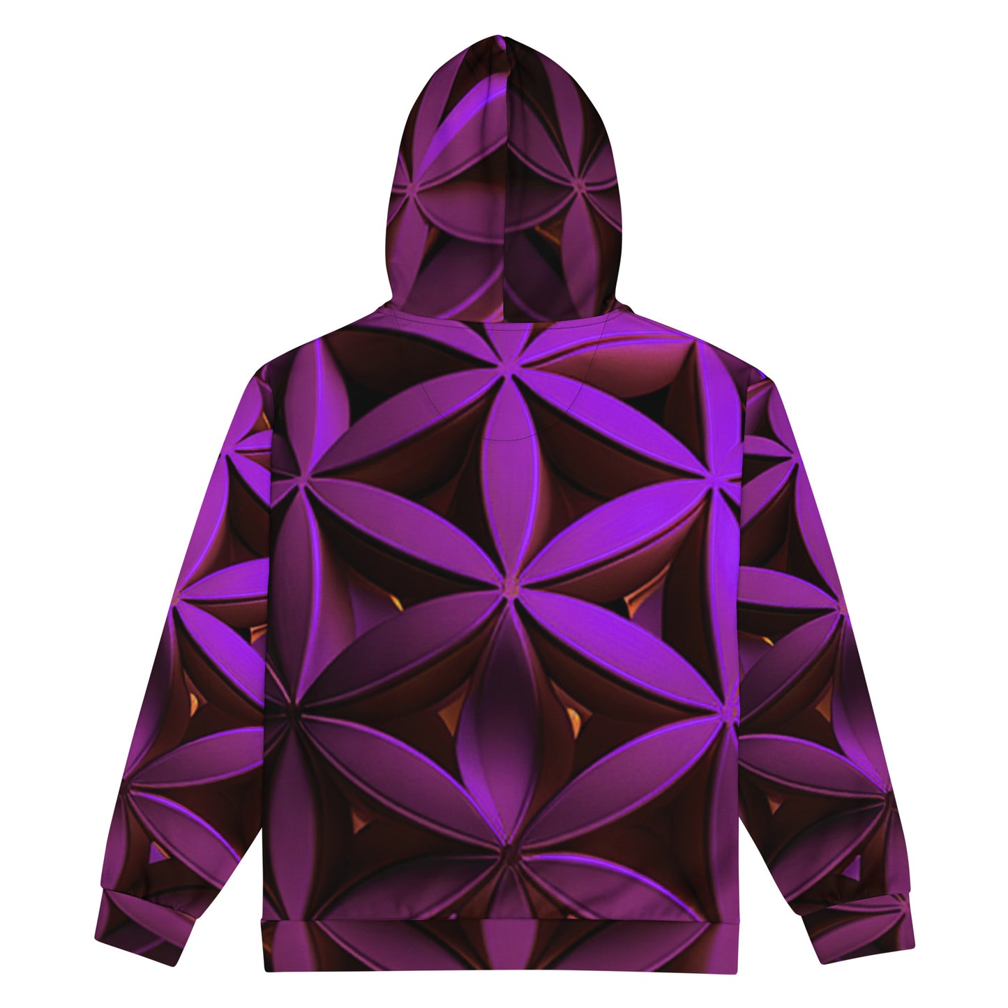 Purple Flower of Life Unisex zip hoodie