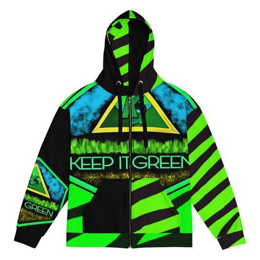 Keep it green hoodie Unisex zip hoodie