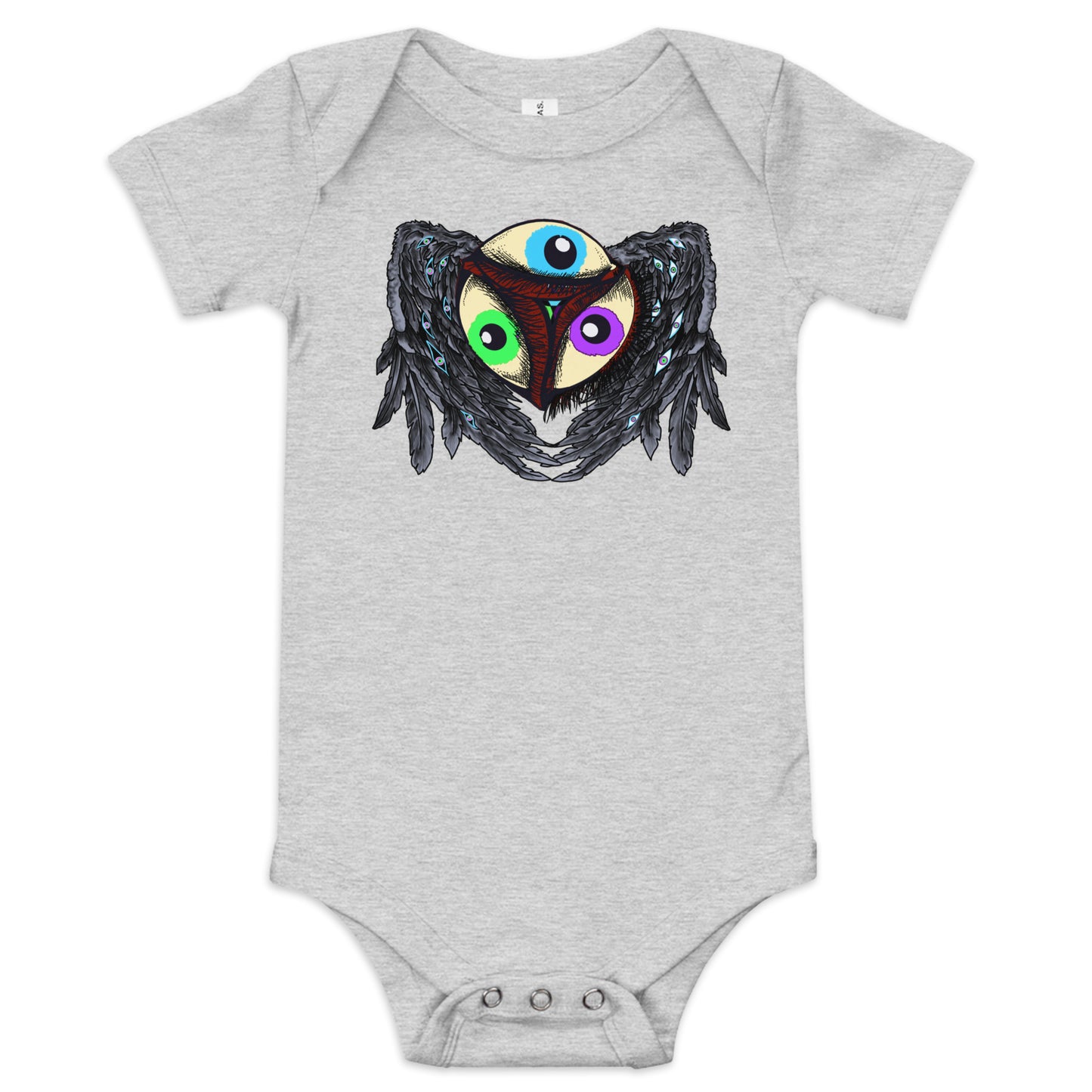 Third Eye infant short sleeve one piece - ThirdEyeTies