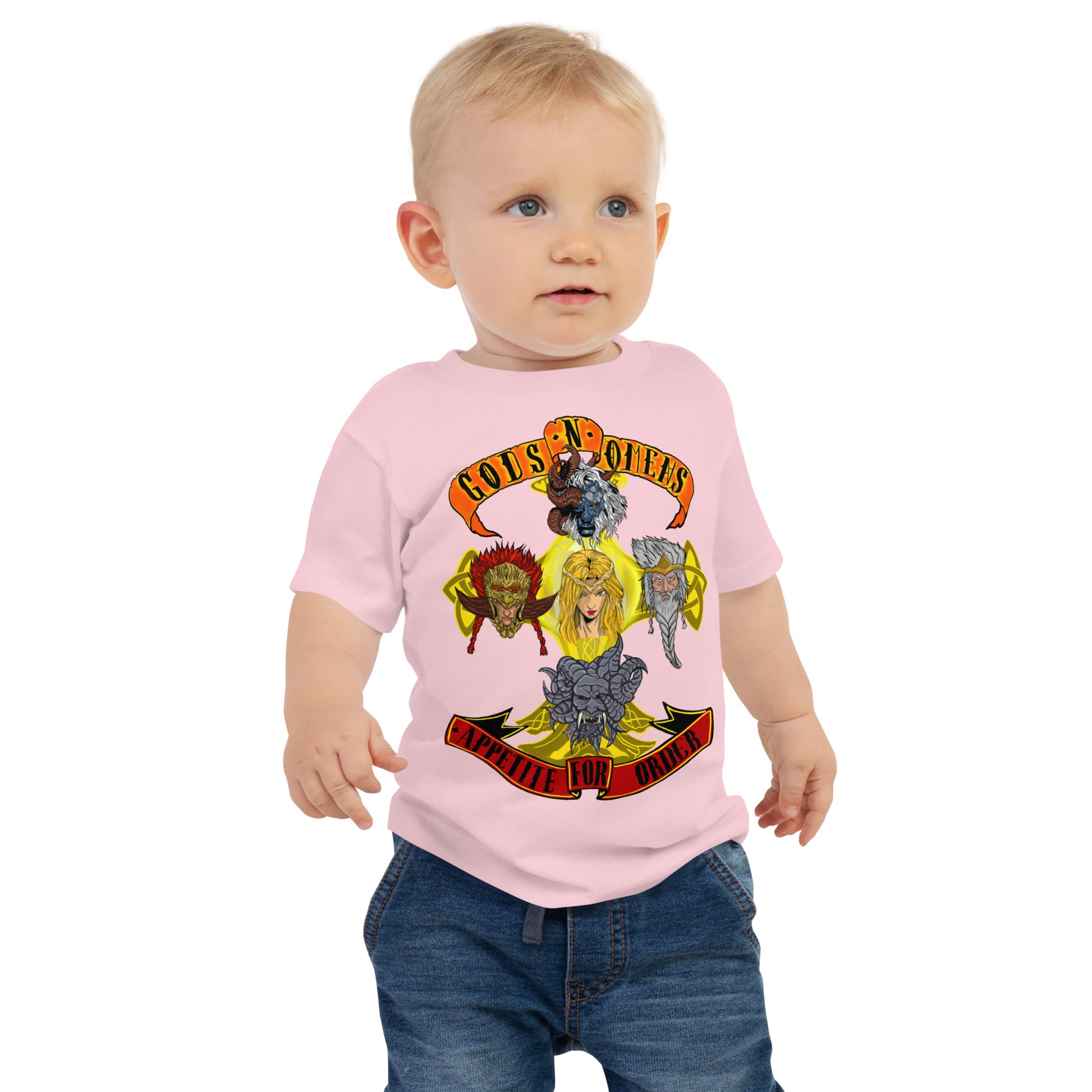 Gods n omens Baby/Toddler Jersey Short Sleeve Tee.