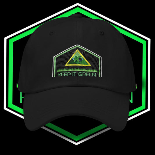 Keep it green dad hat