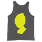 gray and yellow tank top, dragon ball, cotton, sleeveless, artistic, multiple sizes