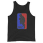 black red and blue tank top, dragon ball, artistic, sleeveless, cotton, multiple sizes