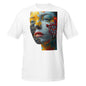 white t-shirt, artistic, woman, cotton, crew cut, short sleeve