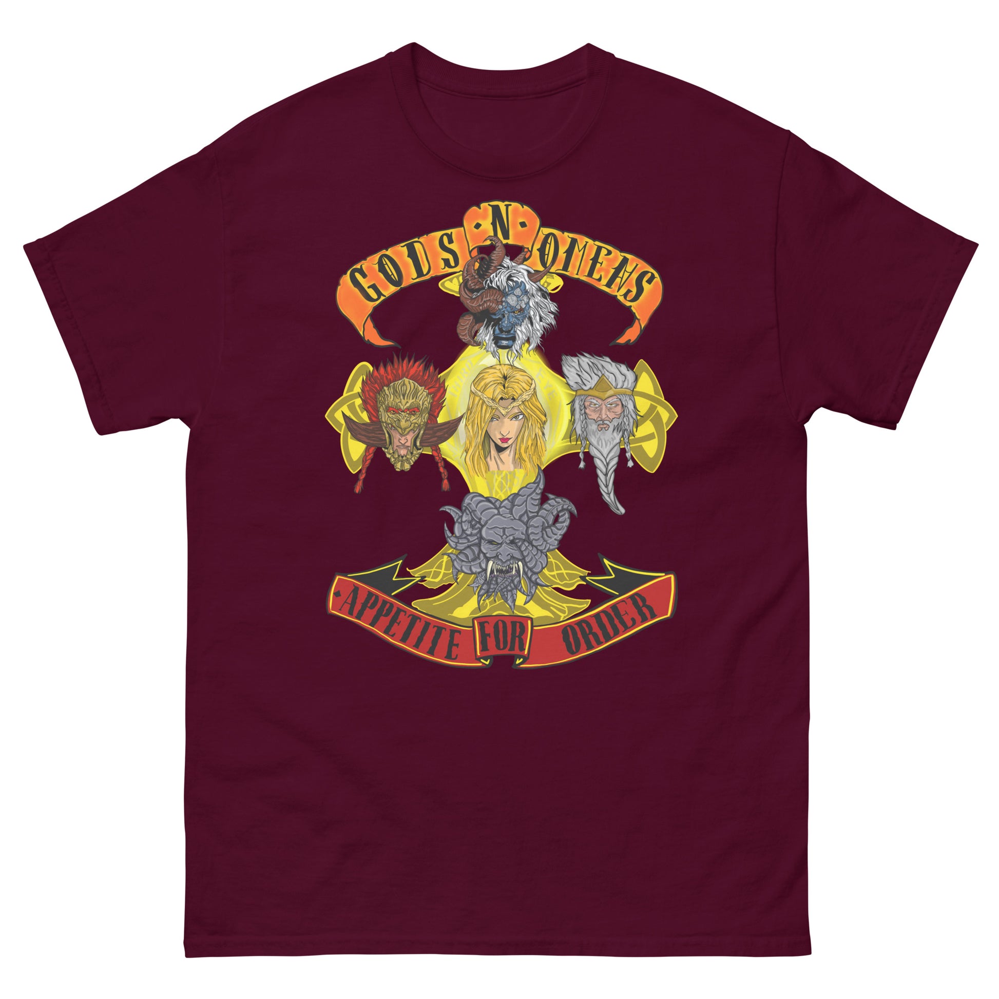 Gods n omens by gods hand Unisex classic tee.
