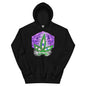 black hoodie, marijuana, artistic, pull over, cotton, long sleeve