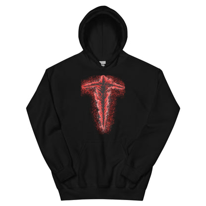black hoodie, elden ring, pull over, cotton, long sleeve