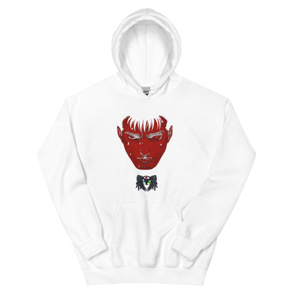 white hoodie, berserk, guts, long sleeve, artistic, pull over, cotton, variety