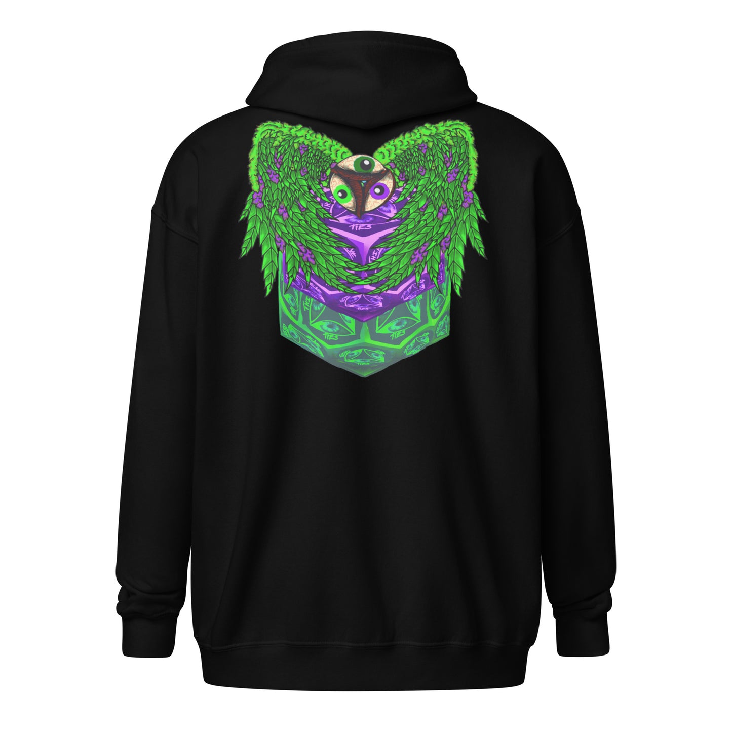 Bud Angel by Godshand Unisex heavy blend zip hoodie