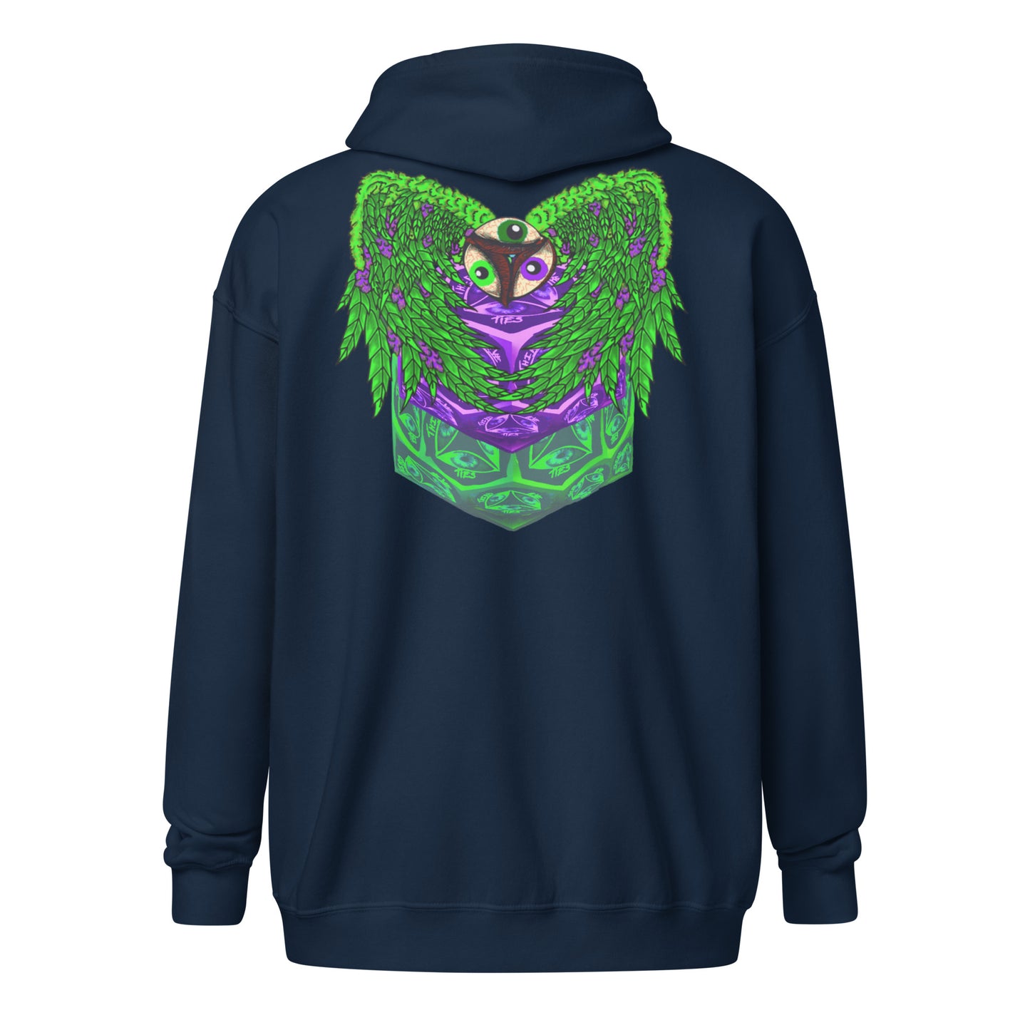Bud Angel by Godshand Unisex heavy blend zip hoodie